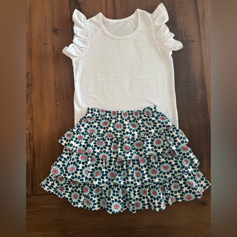 NEW Kelly’s Kids Outfit Set (Top and Skirt) size 8-10